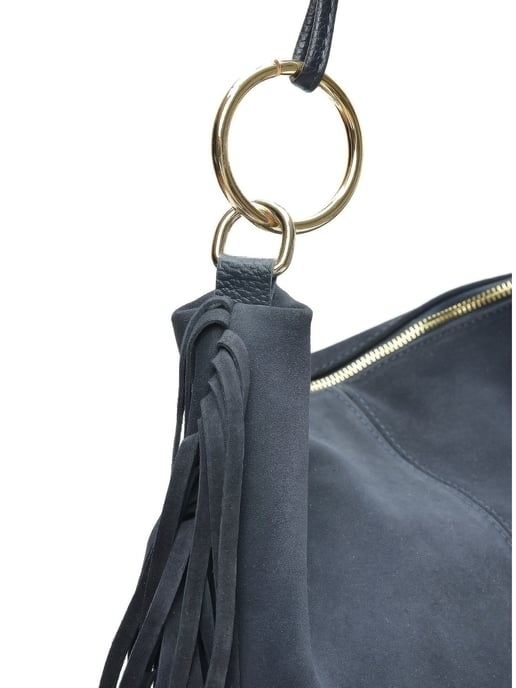 Isabella Rhea Blauw Rundleer Tas - Image 3