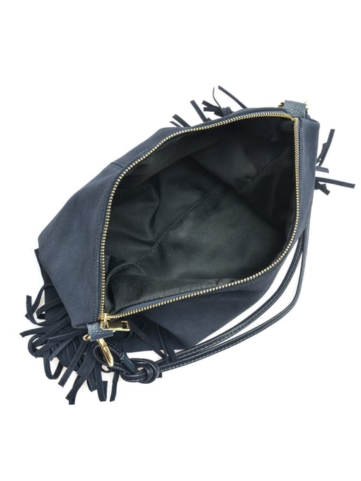 Isabella Rhea Blauw Rundleer Tas - Image 4
