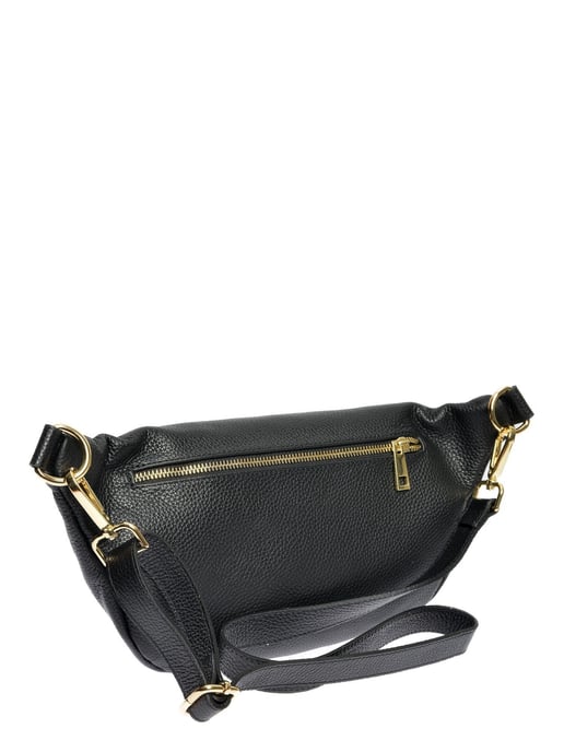 Anna Luchini Black Cowhide Leather Bag - Image 2