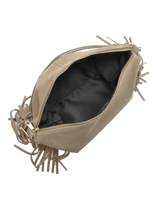 Isabella Rhea Beige Rundleer Tas - Image 4