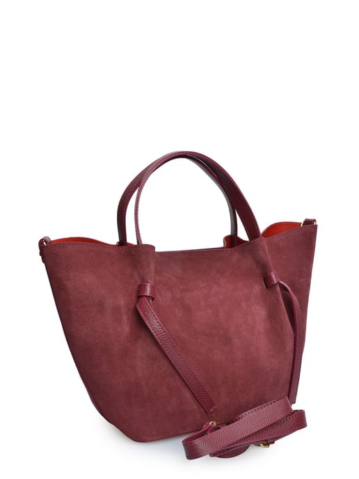 Isabella Rhea Burgundy Cowhide Leather Bag - Image 2