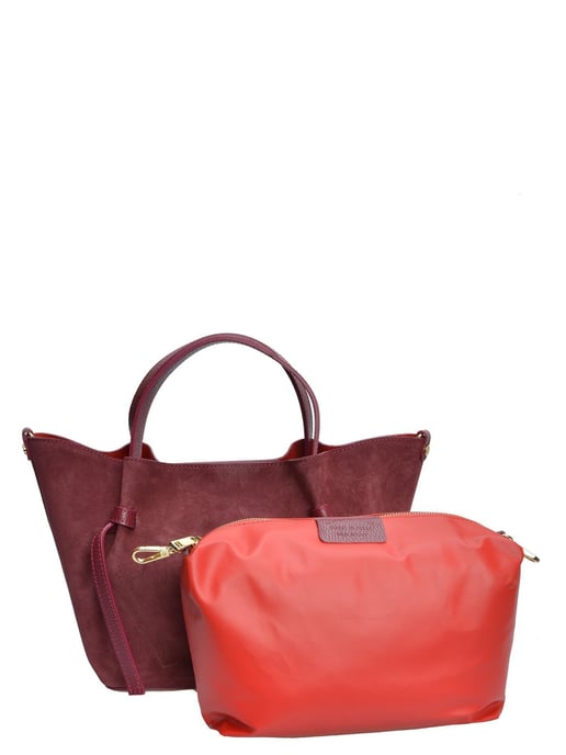 Isabella Rhea Burgundy Cowhide Leather Bag - Image 3
