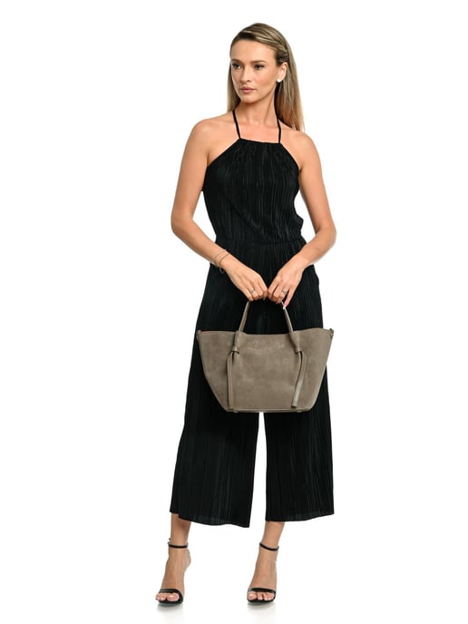 Isabella Rhea Beige Cowhide Leather Bag - Image 5
