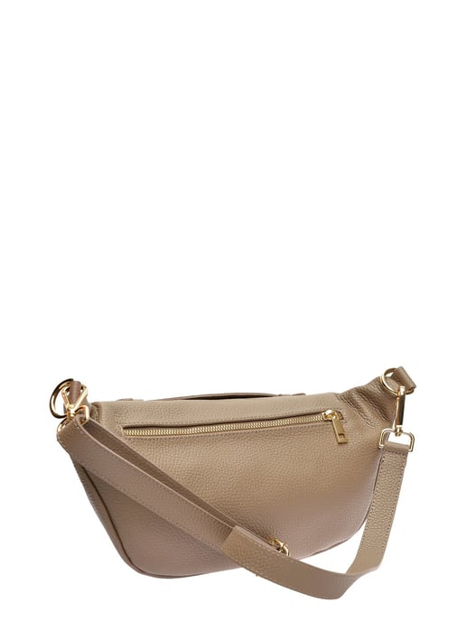 Roberta M Beige Rundleer Tas - Image 2