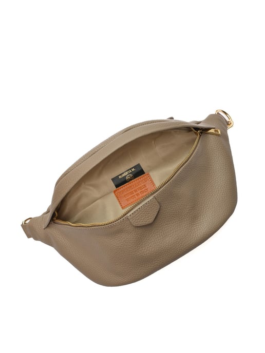 Roberta M Beige Rundleer Tas - Image 4
