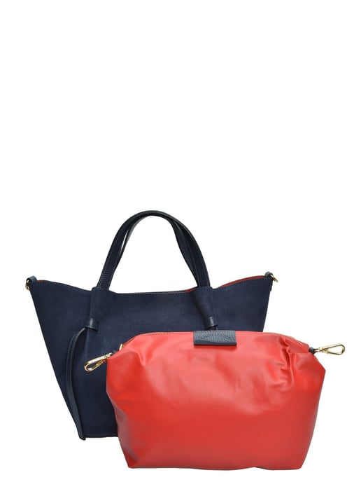 Isabella Rhea Blue Cowhide Leather Bag - Image 3