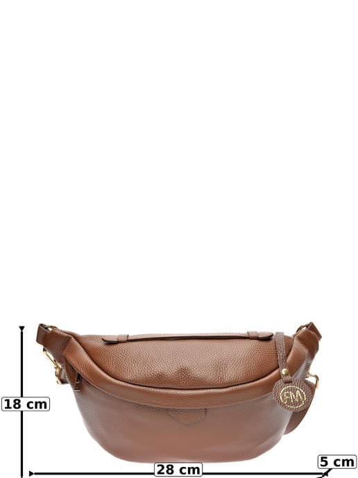 Roberta M Bordeauxrood Rundleer Tas - Image 6