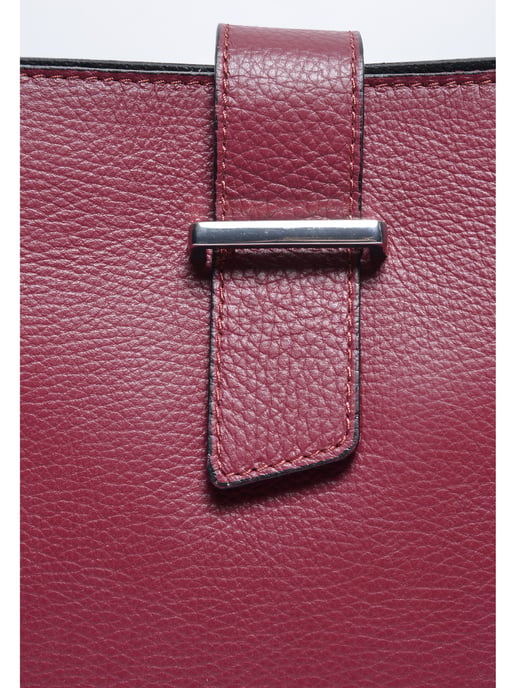 Isabella Rhea Burgundy Cowhide Leather Bag - Image 3