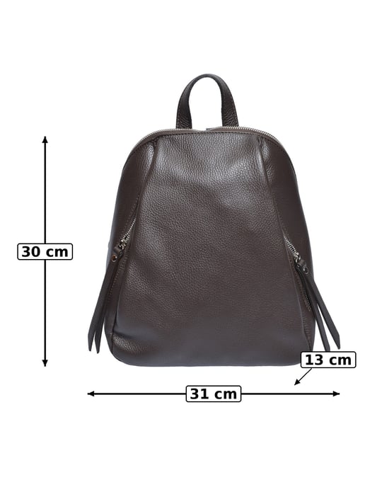 Anna Luchini Bordeauxrood Rundleer Tas - Image 5