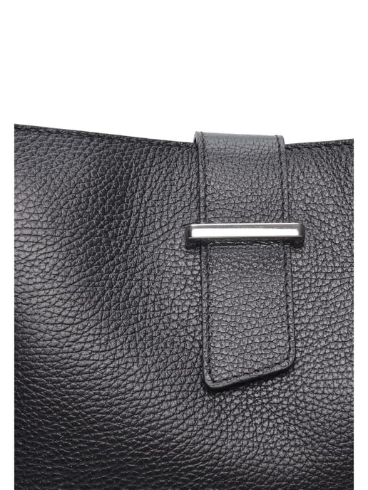 Isabella Rhea Black Cowhide Leather Bag - Image 3