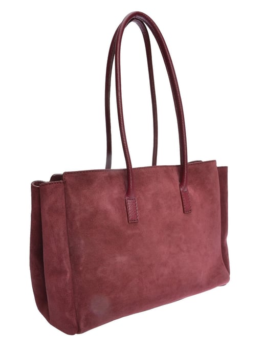 Isabella Rhea Burgundy Cow Leather Bag - Image 2