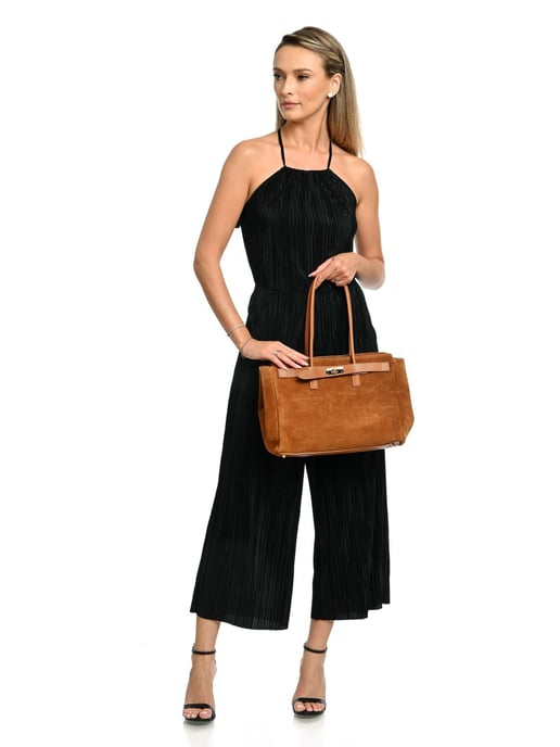 Isabella Rhea Brown Cowhide Leather Bag - Image 5
