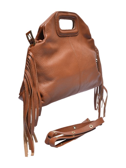 Anna Luchini Brown Cowhide Leather Bag - Image 2