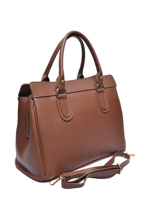 Roberta M Bordeauxrood Rundleer Tas - Image 2