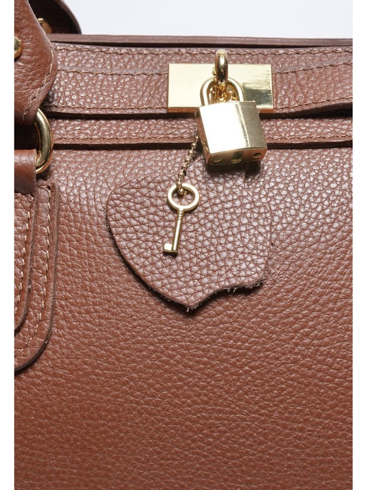 Roberta M Bordeauxrood Rundleer Tas - Image 3