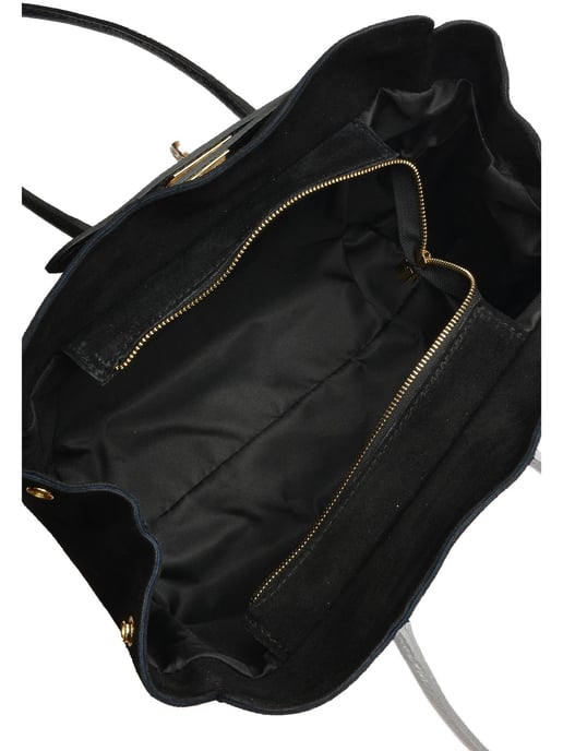 Isabella Rhea Black Cowhide Leather Bag - Image 4
