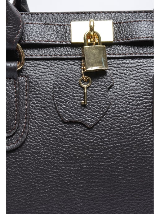 Roberta M Bordeauxrood Rundleer Tas - Image 3
