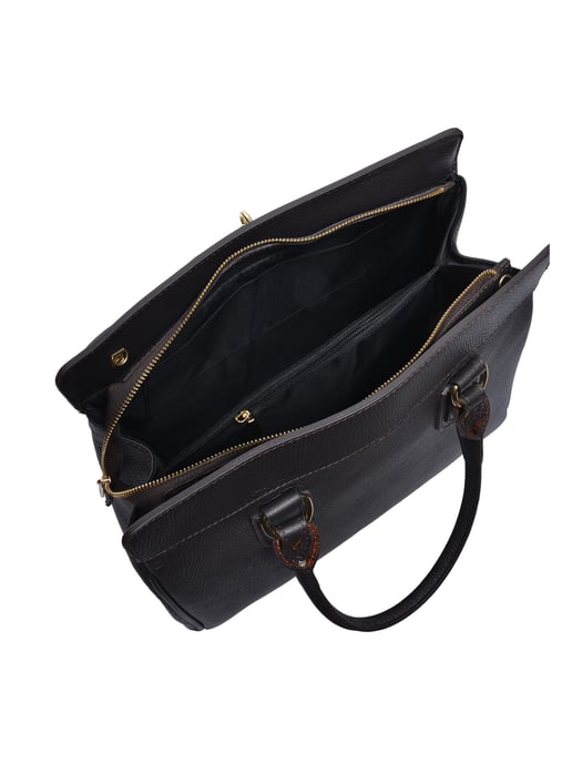 Roberta M Bordeauxrood Rundleer Tas - Image 4