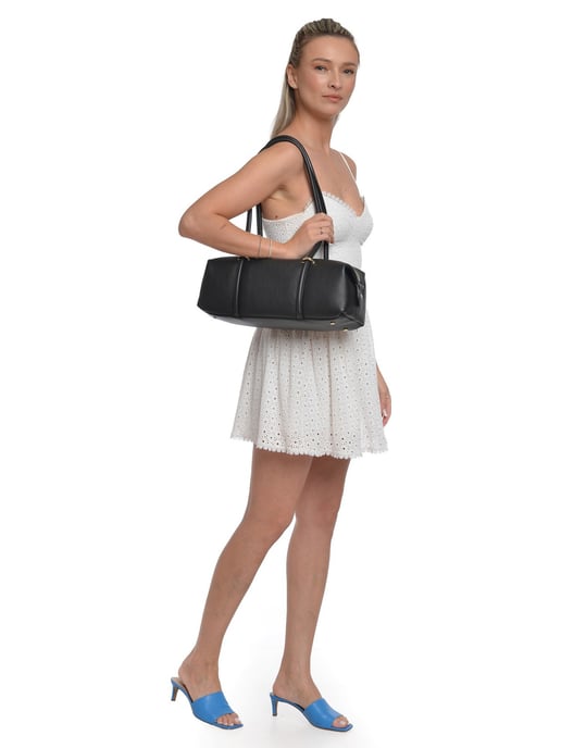 Isabella Rhea Black Cow Leather Bag - Image 5