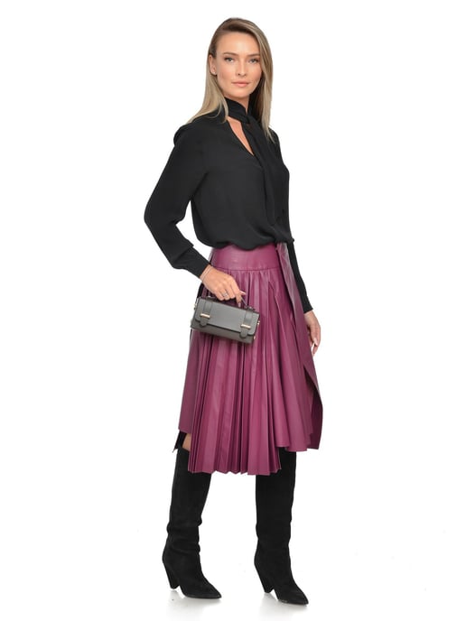 Isabella Rhea Chestnut Brown Cowhide Leather Bag - Image 5