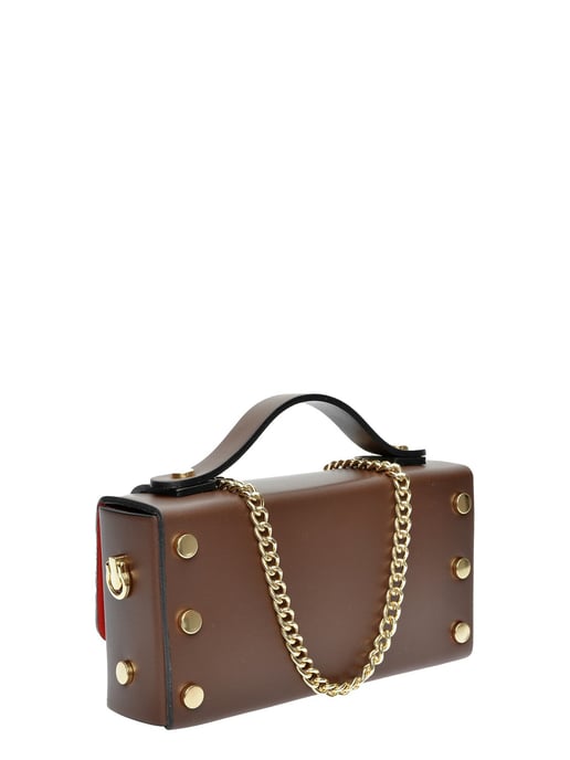 Isabella Rhea Bordeauxrood Rundleer Tas - Image 2