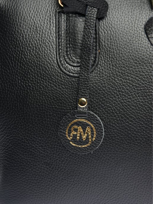Roberta M Zwart Rundleer Tas - Image 3