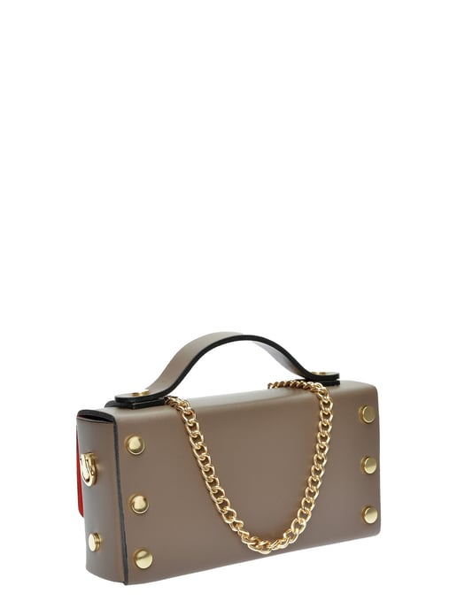 Isabella Rhea Beige Cowhide Leather Bag - Image 2