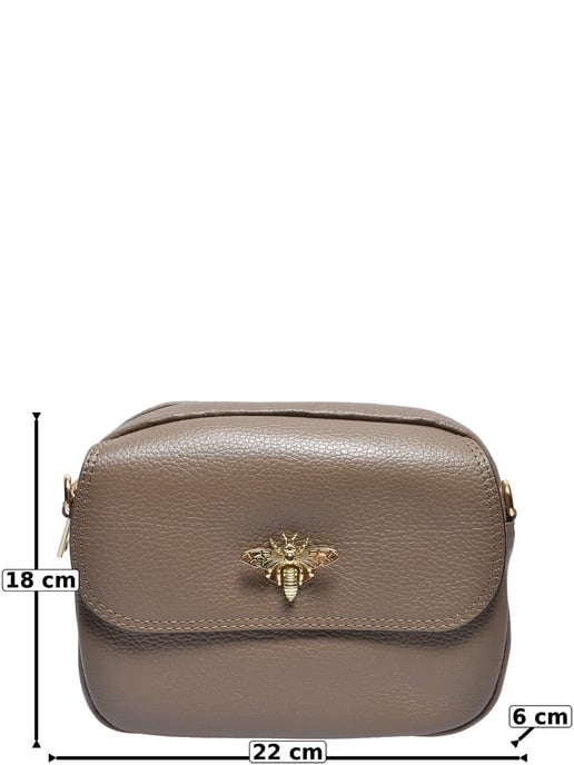 Roberta M Beige Cowhide Leather Bag - Image 5