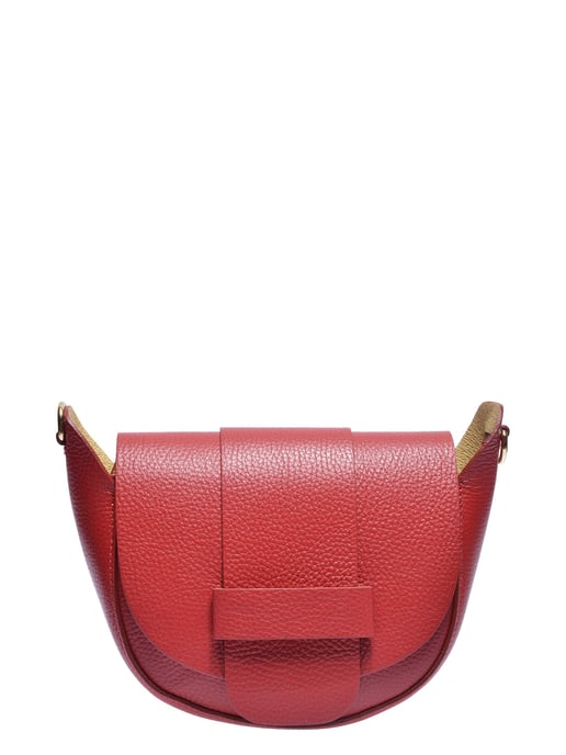 Anna Luchini Rood Rundleer Tas - Image 1