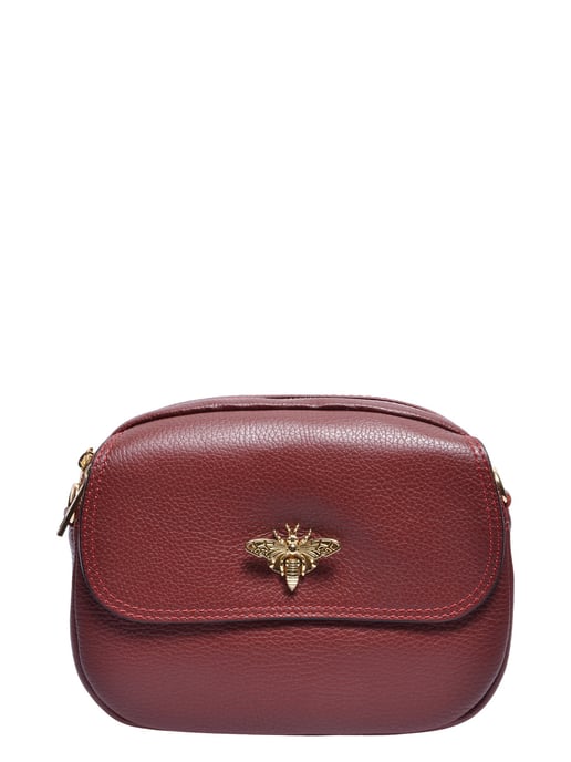 Roberta M Wine-Coloured Cowhide Leather Bag - Image 1