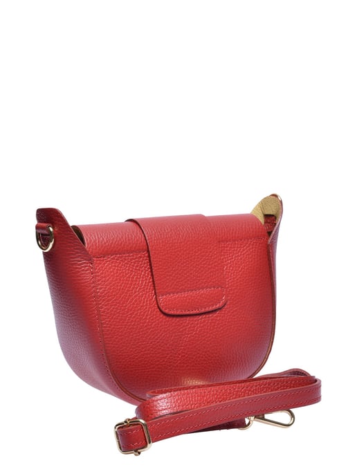 Anna Luchini Rood Rundleer Tas - Image 2