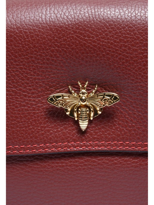 Roberta M Wine-Coloured Cowhide Leather Bag - Image 3