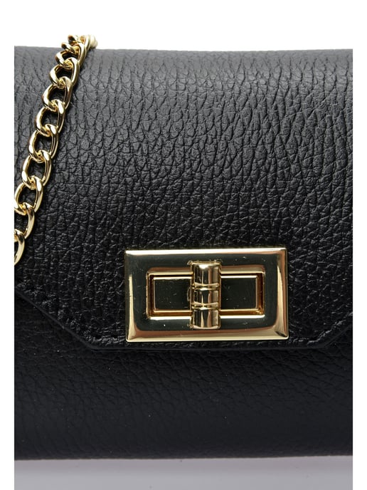 Isabella Rhea Black Cowhide Leather Bag - Image 3
