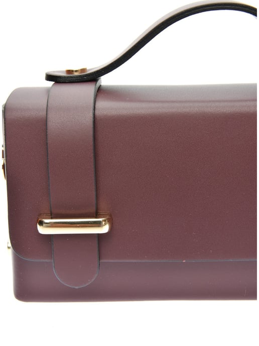 Isabella Rhea Burgundy Cowhide Leather Bag - Image 3