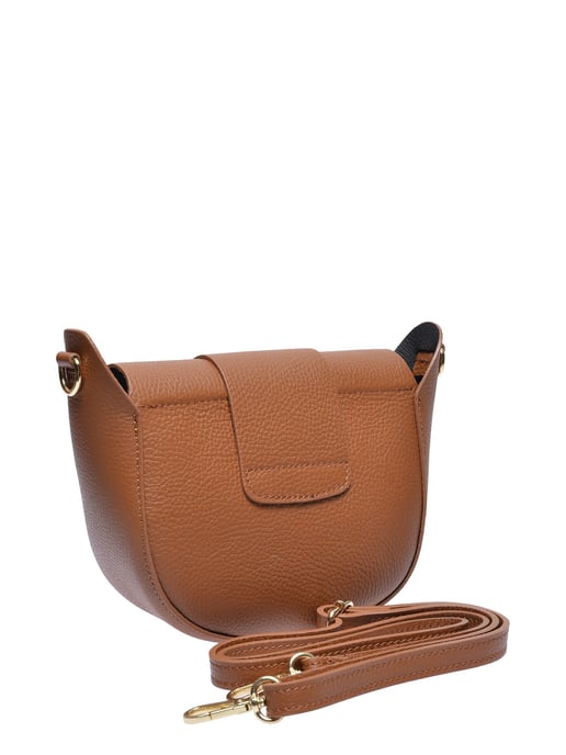 Anna Luchini Brown Rundleer Tas - Image 2