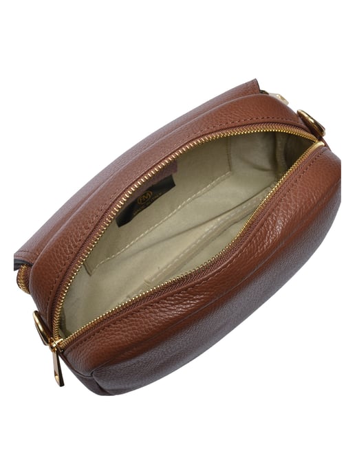 Roberta M Chestnut Brown Cowhide Leather Bag - Image 4