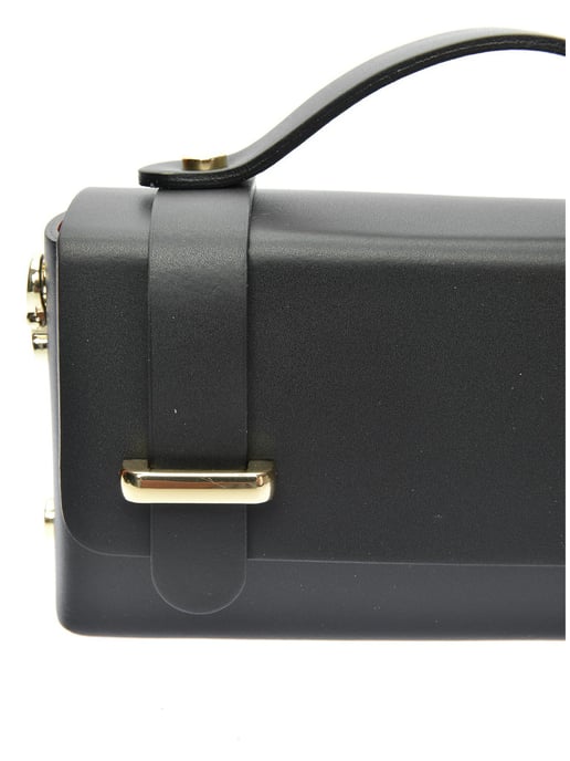 Isabella Rhea Black Cowhide Leather Bag - Image 3