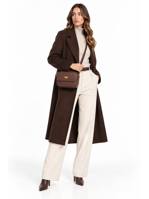 Roberta M Chestnut Brown Cowhide Leather Bag - Image 6