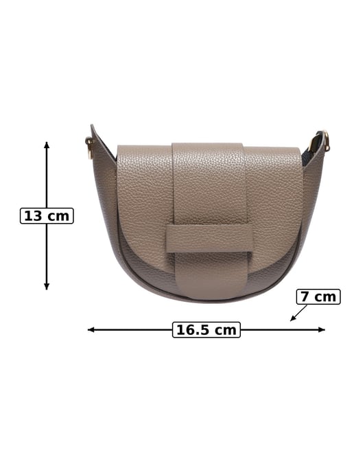 Anna Luchini Beige Rundleer Tas - Image 5