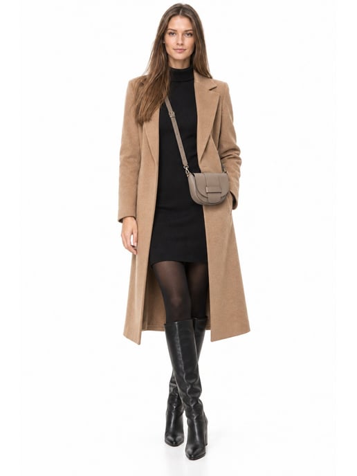 Anna Luchini Beige Rundleer Tas - Image 6