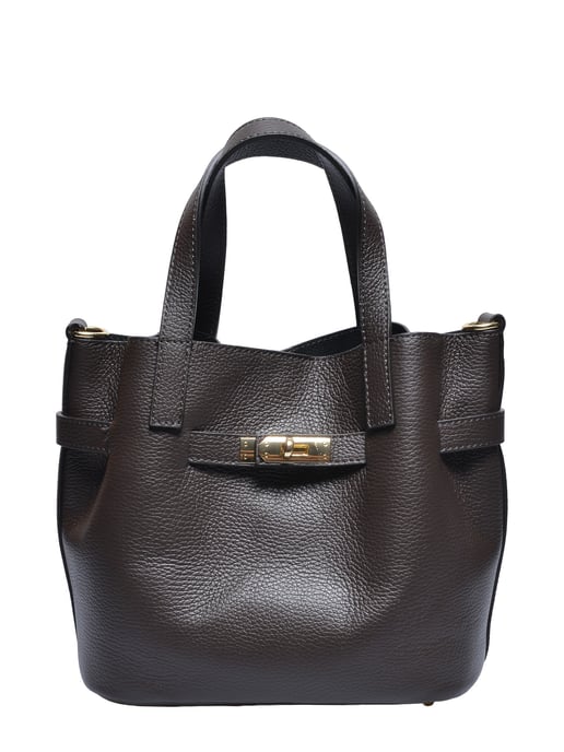 Isabella Rhea Two-Tone Cowhide Leather Bag - Image 1