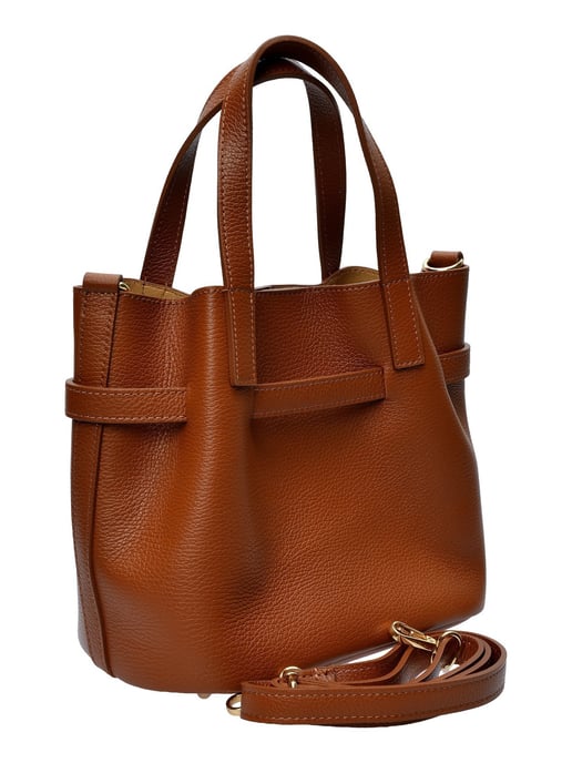 Isabella Rhea COGNAC cowhide leather bag - Image 2