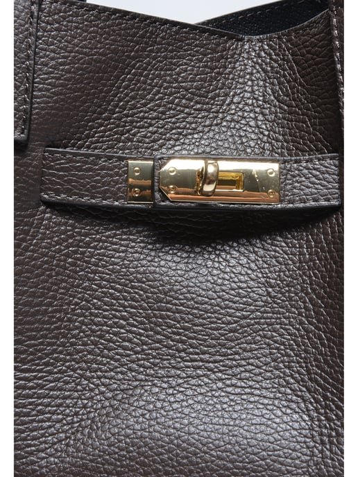 Isabella Rhea Two-Tone Cowhide Leather Bag - Image 3