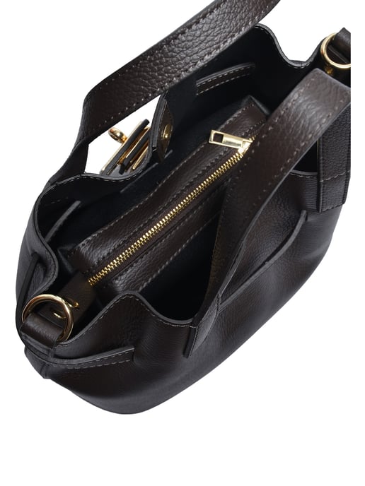 Isabella Rhea Two-Tone Cowhide Leather Bag - Image 4