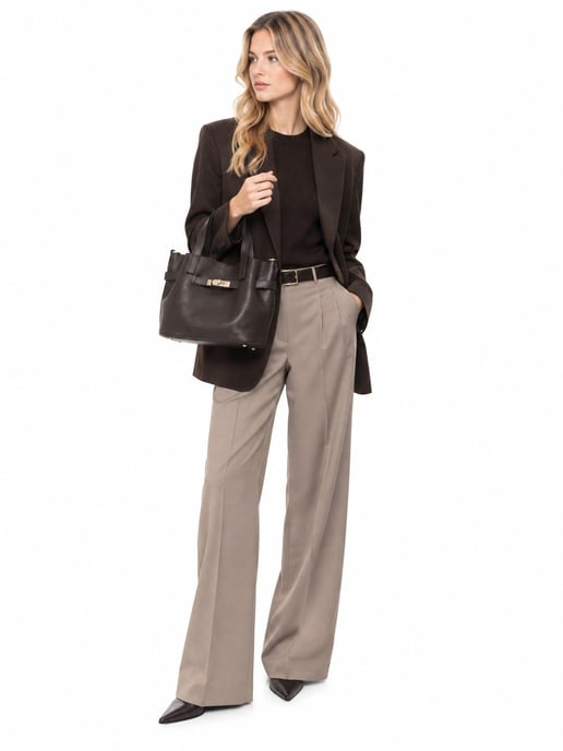 Isabella Rhea Two-Tone Cowhide Leather Bag - Image 5