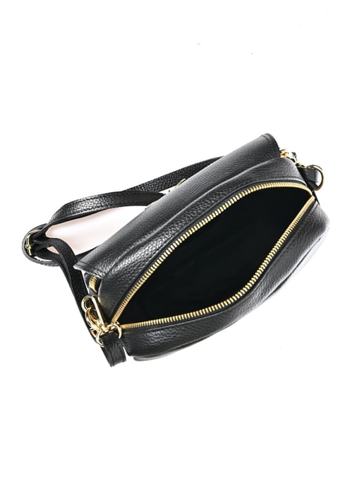 Roberta M Black Cowhide Leather Bag - Image 4