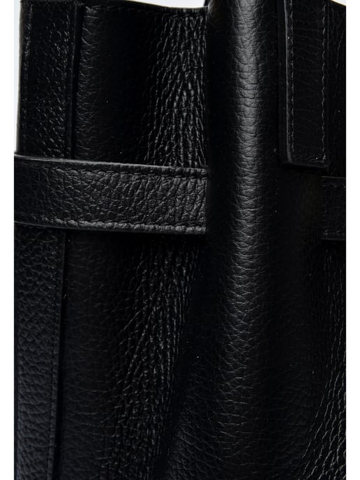 Isabella Rhea Black Cowhide Leather Bag - Image 3