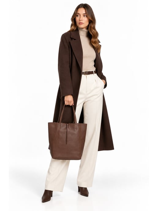 Roberta M Bordeauxrood Rundleer Tas - Image 6
