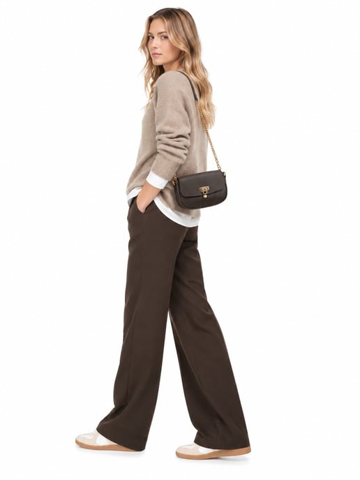 Isabella Rhea Two-Tone Cowhide Leather Bag - Image 5