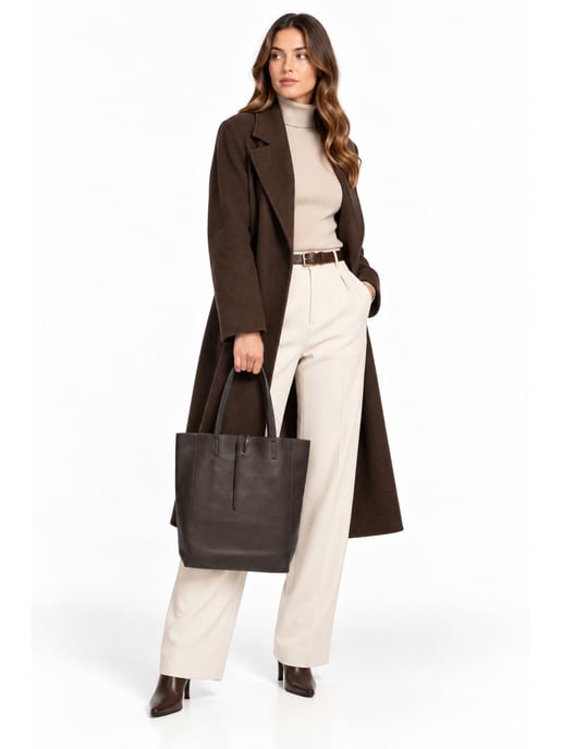 Roberta M Bordeauxrood Rundleer Tas - Image 6